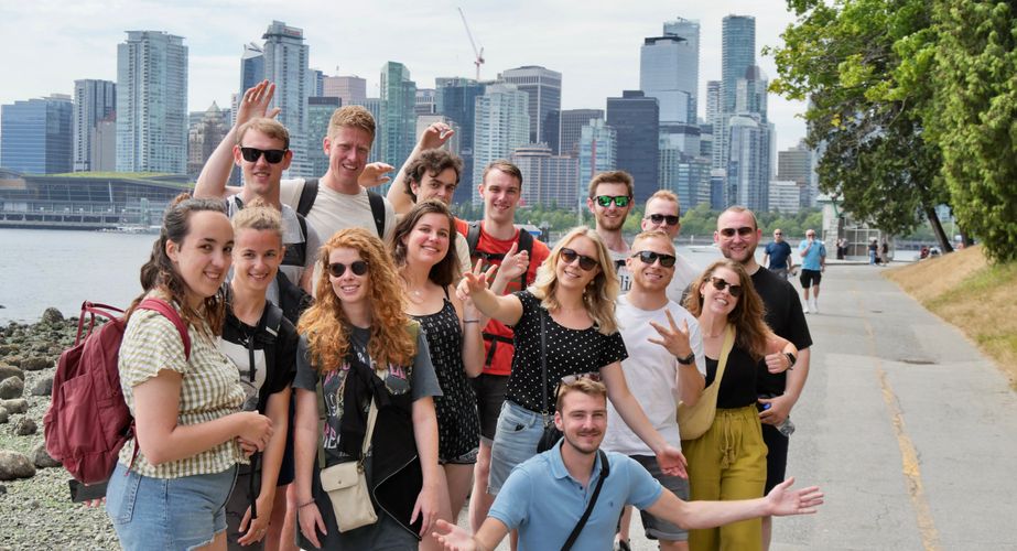 Groepsfoto Calgary skyline Groepsfoto Calgary skyline